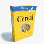 3d Box of Cereal Model