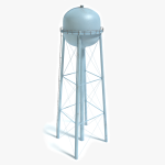 3d Water Tower Model