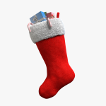 3d Christmas Stocking with gifts