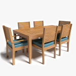 3d Patio Table and Chairs