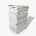 3d Paper Stack Model