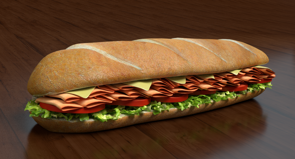 3d sub sandwich