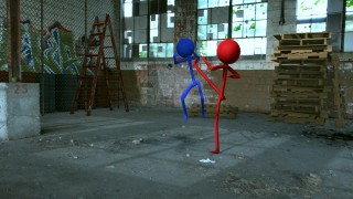 3d Stickman Blender Camera Tracking Test 2